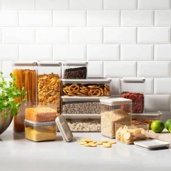 Canteen oppbevaringsbokser 12 deler, transparent