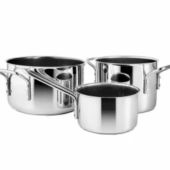 Ceramic Slip-Let® 3-delt kasserollesett, rustfritt stål
