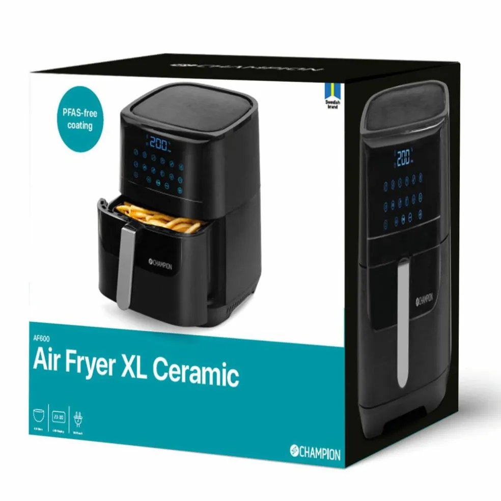 Ceramic XL AF600 airfryer 5,5 liter, svart