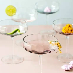 Champagne-/cocktailglass 30 cl, blå