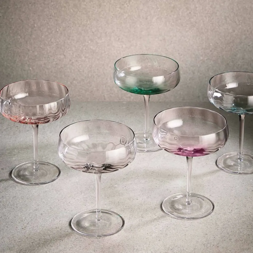 Champagne-/cocktailglass 30 cl, blå