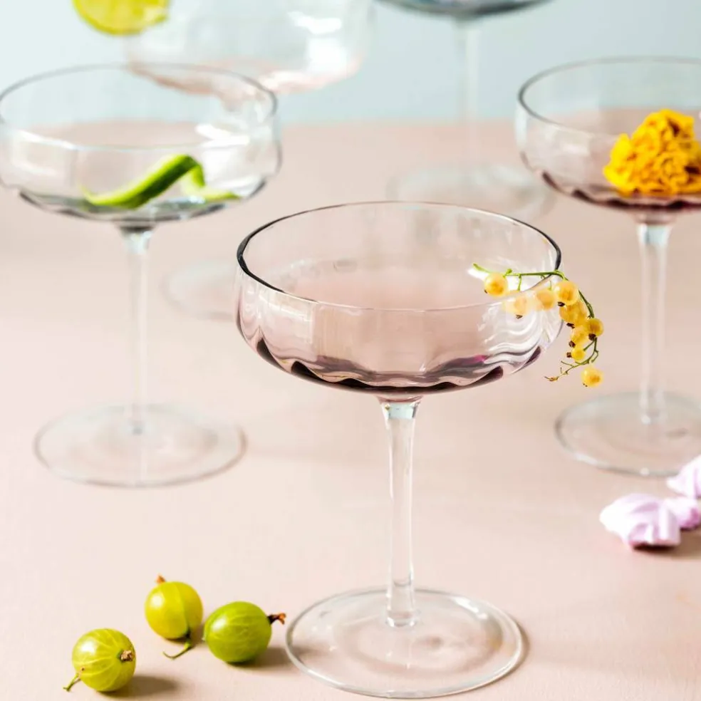 Champagne-/cocktailglass 30 cl, blå