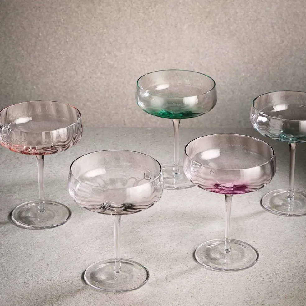 Champagne-/cocktailglass 30 cl, grønn