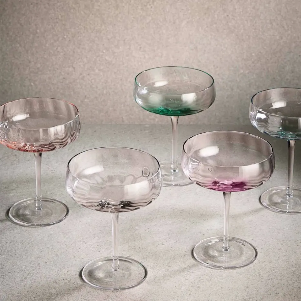 Champagne-/cocktailglass 30 cl, grønn