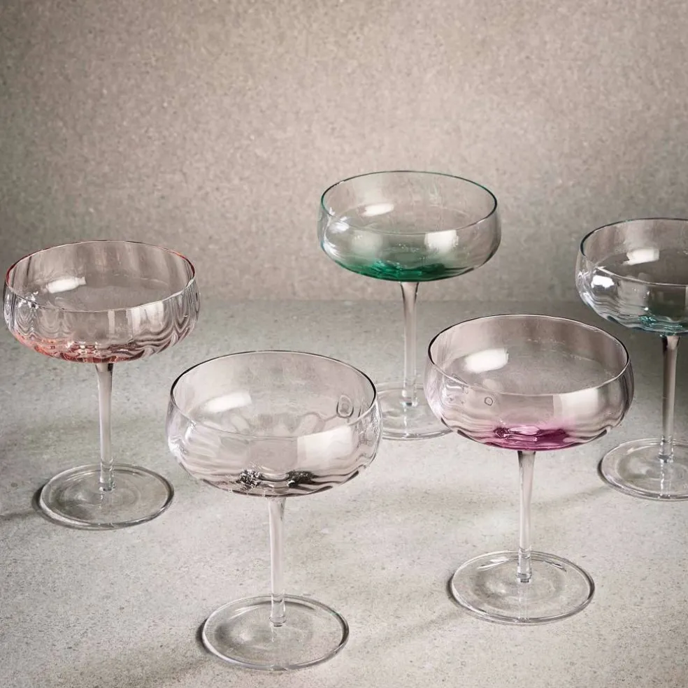 Champagne-/cocktailglass 30 cl, grønn