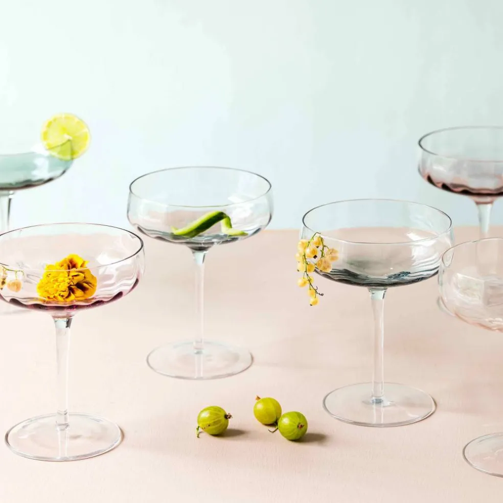 Champagne-/cocktailglass 30 cl, sand
