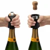 Champop champagneåpner, svart