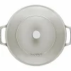 Chistera sautépanne i støpejern 28 cm, white truffle
