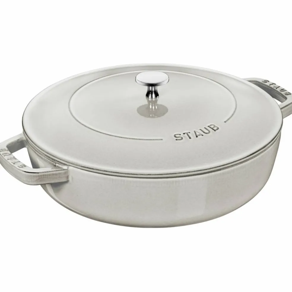 Chistera sautépanne i støpejern 28 cm, white truffle