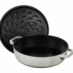 Chistera sautépanne i støpejern 28 cm, white truffle