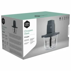 Choppeo minihakker 2 liter, svart/glass