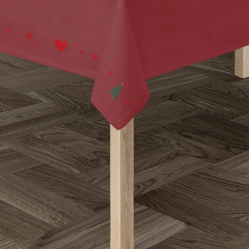 Christmas Fable duk 150 × 320 cm, rød