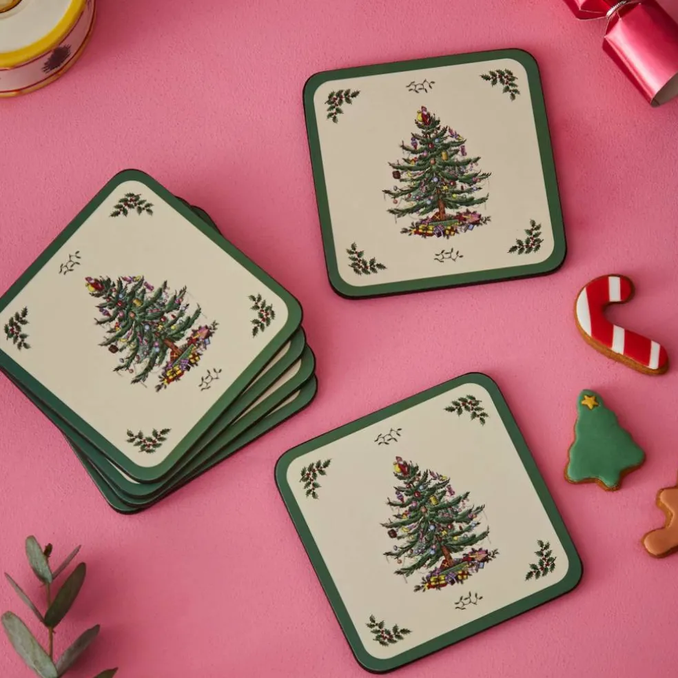 Christmas Tree glassbrikker, 6 stk