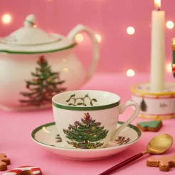 Christmas Tree tekopp med fat