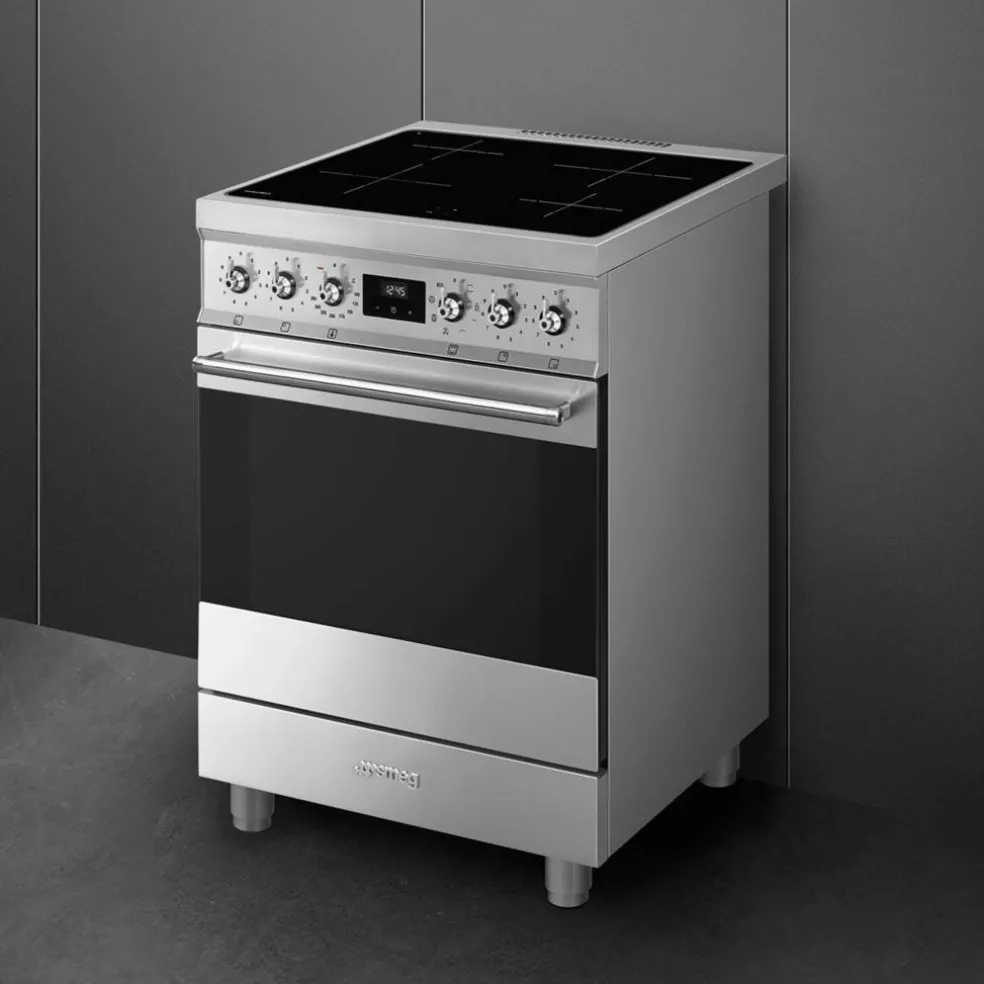 C6IMXM2 Induksjonskomfyr Classic 60 cm, rustfritt stål