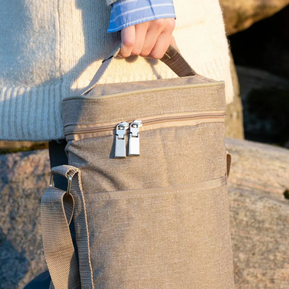 City høy kjølebag, beige