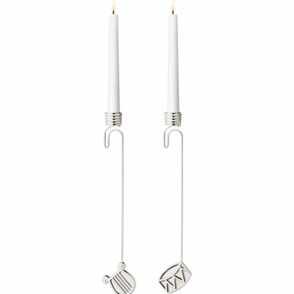 Classic Christmas 2026 sett med lysestaker, palladium