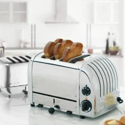 Classic Combi 2+1 skiver brødrister, rustfritt stål