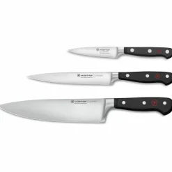 Classic Knivsett 3 deler, Kokkekniv + Universalkniv + Skrellekniv