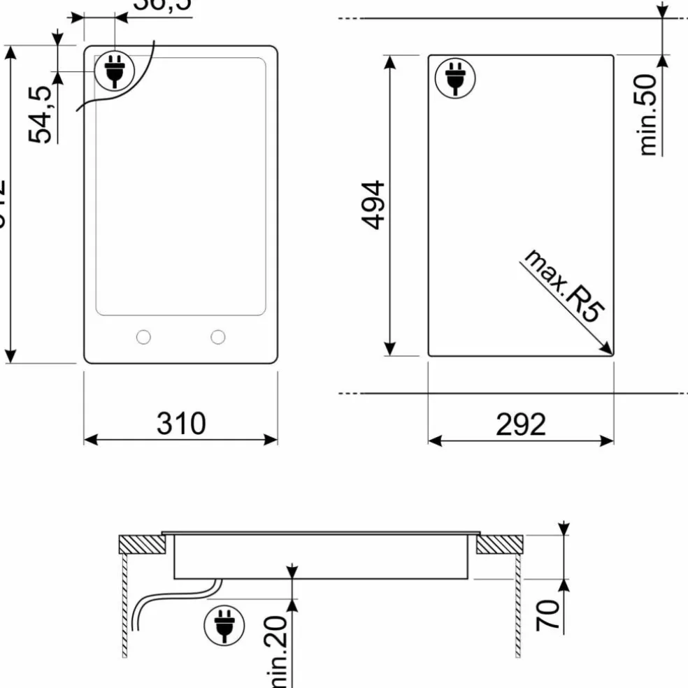 Classic PGF32I-1 Induksjonsplatetopp