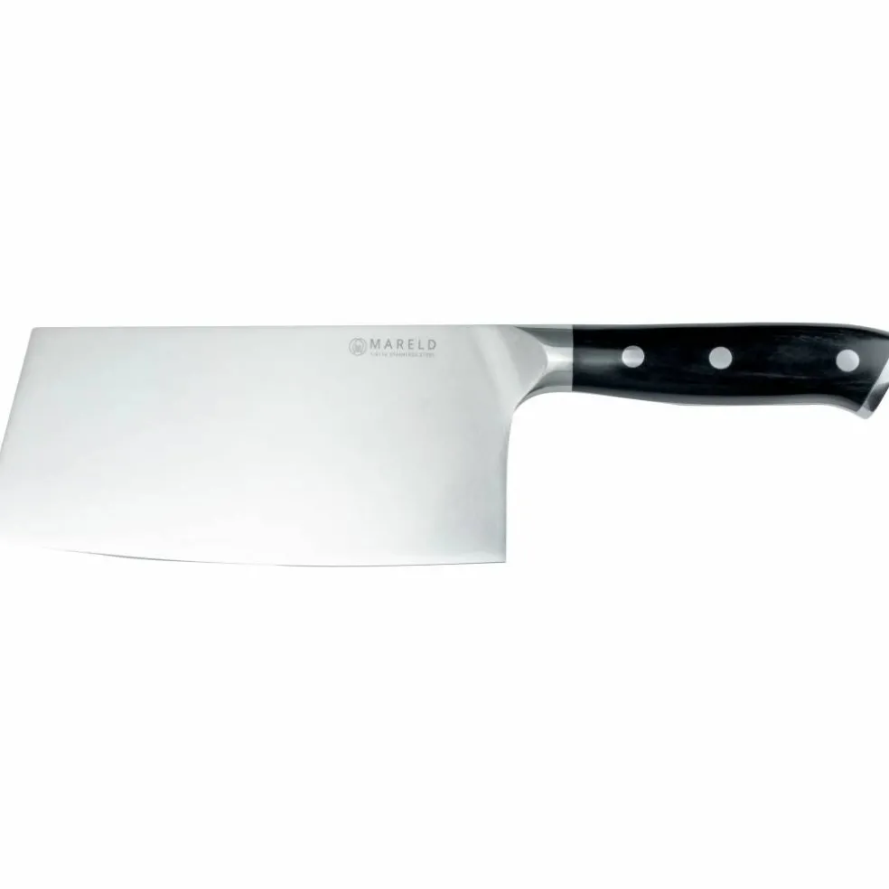 Cleaver kniv 18 cm, svart