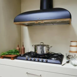 70 cm Gasskokeplate med brytere på framsiden, Antrasitt