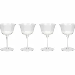 Cocktail- og sourglass, 4 stk