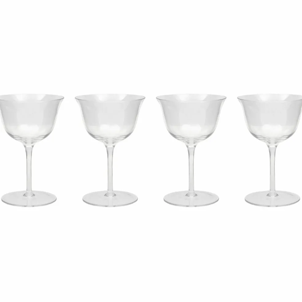 Cocktail- og sourglass, 4 stk