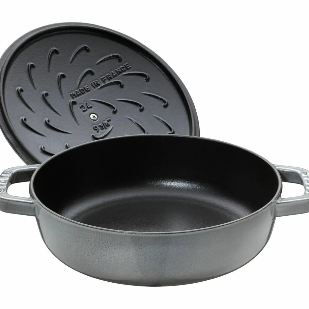 Cocotte Chistera Sautépanne Grå 24 cm 2,4 l