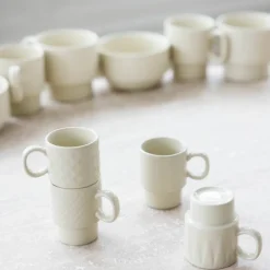 Coffee & More espressokopper 4-pakning, beige