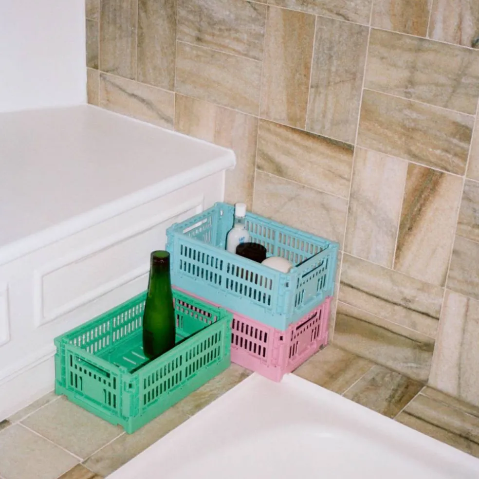 Color Crate oppbevaringsboks, liten, dusty blue