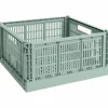 Colour Crate Large Square oppbevaringsboks, sage green
