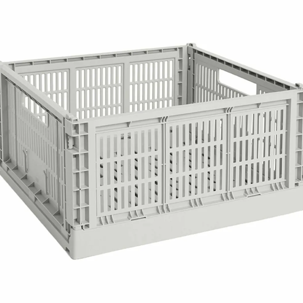 Colour Crate Large Square oppbevaringsboks, grey