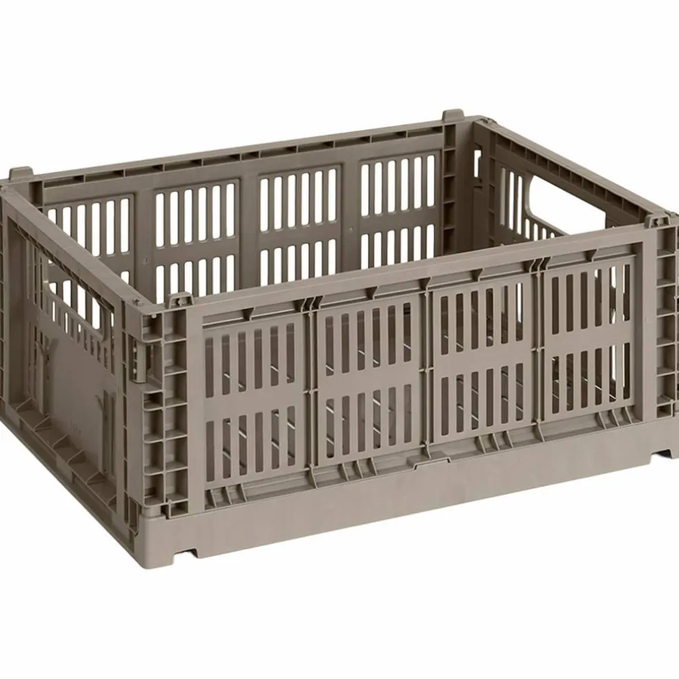 Colour Crate Medium oppbevaringsboks, warm grey