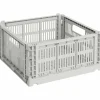 Colour Crate Medium Square oppbevaringsboks, sage green
