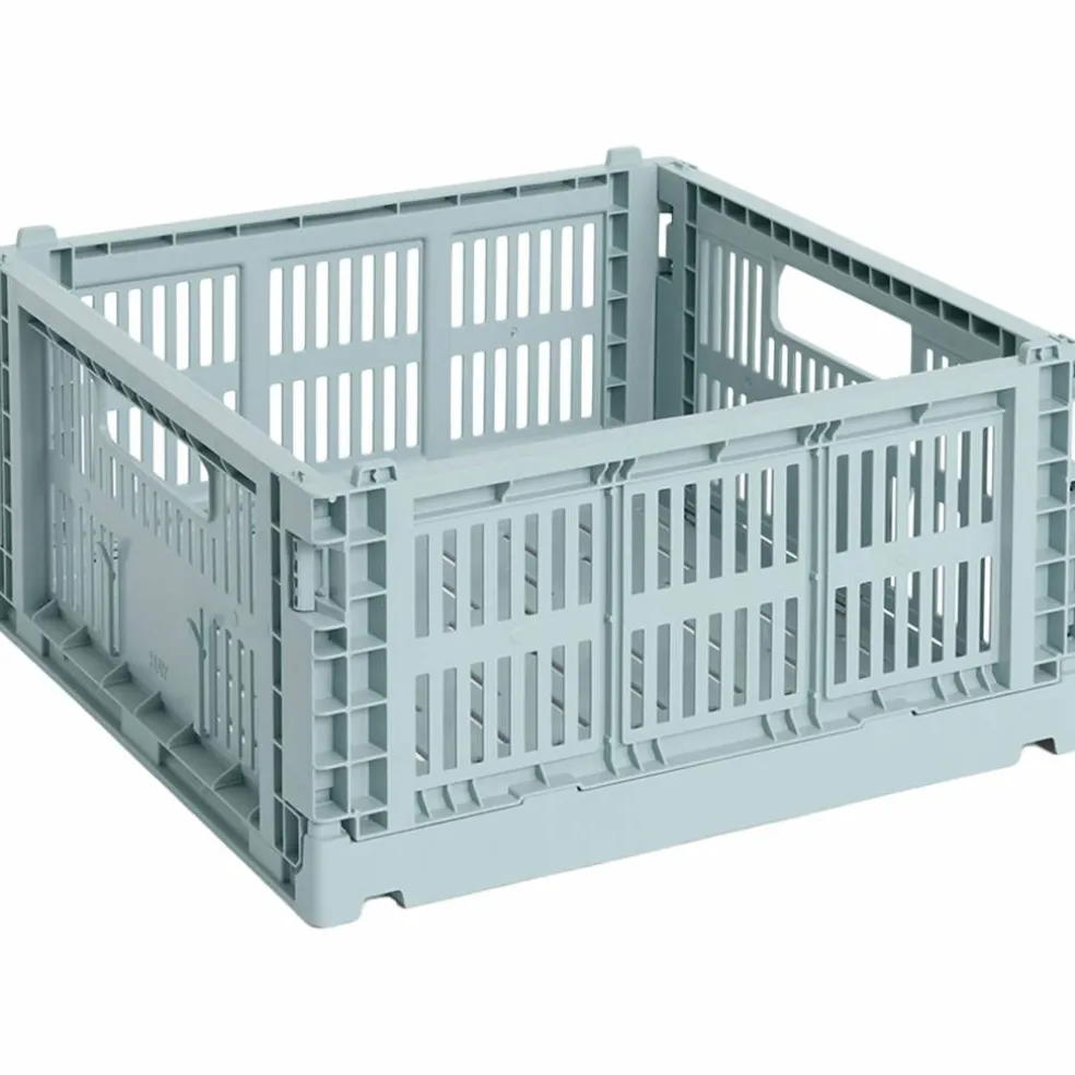 Colour Crate Medium Square oppbevaringsboks, light yellow