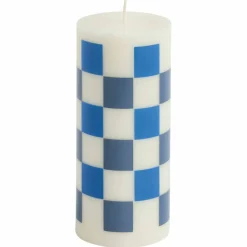 Column lys small, off white/blue