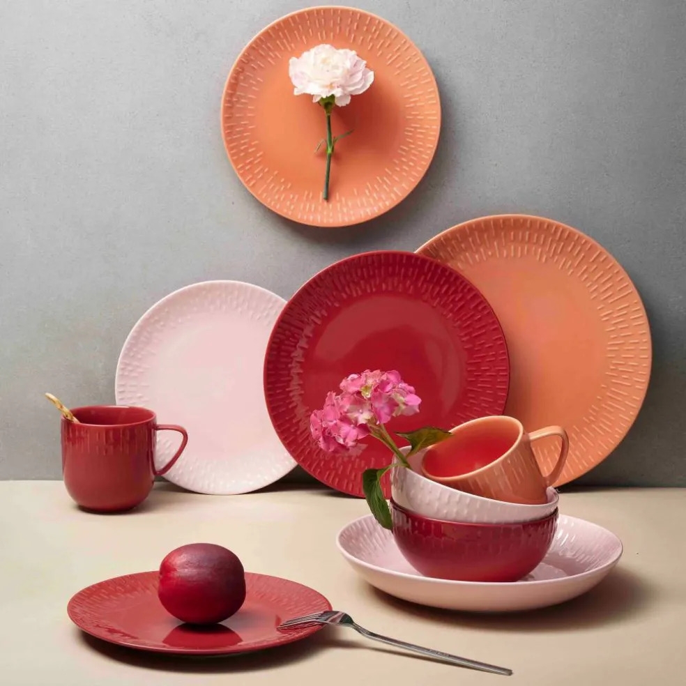 Confetti desserttallerken 21 cm, aqua