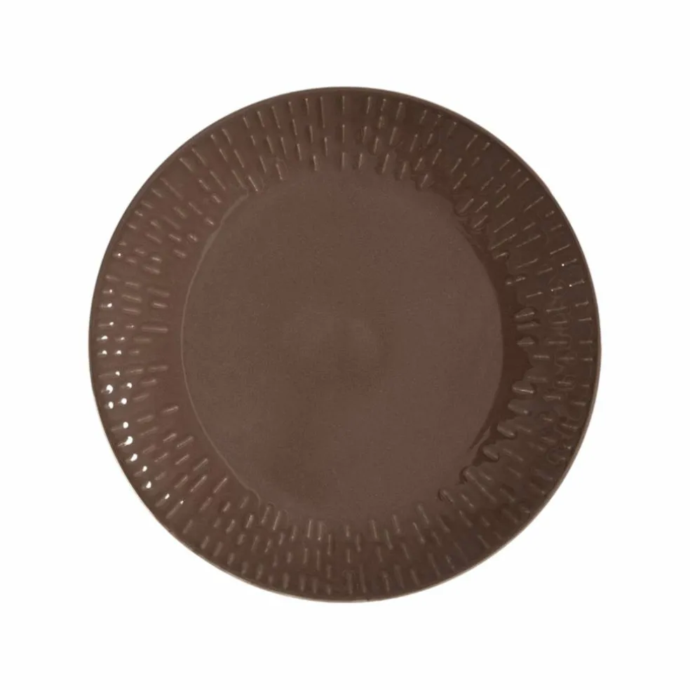 Confetti desserttallerken 21 cm, chocolate