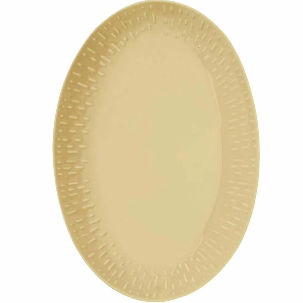 Confetti ovalt fat 36 x 25,5 cm, apricot