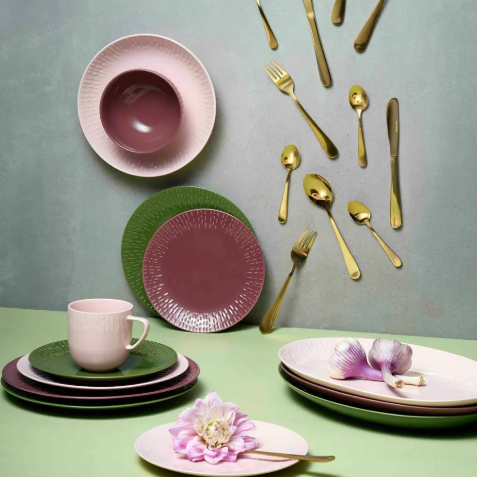 Confetti ovalt fat 36 x 25,5 cm, aqua