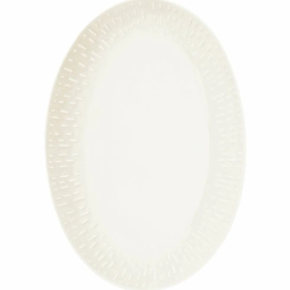 Confetti ovalt fat 36 x 25,5 cm, aqua