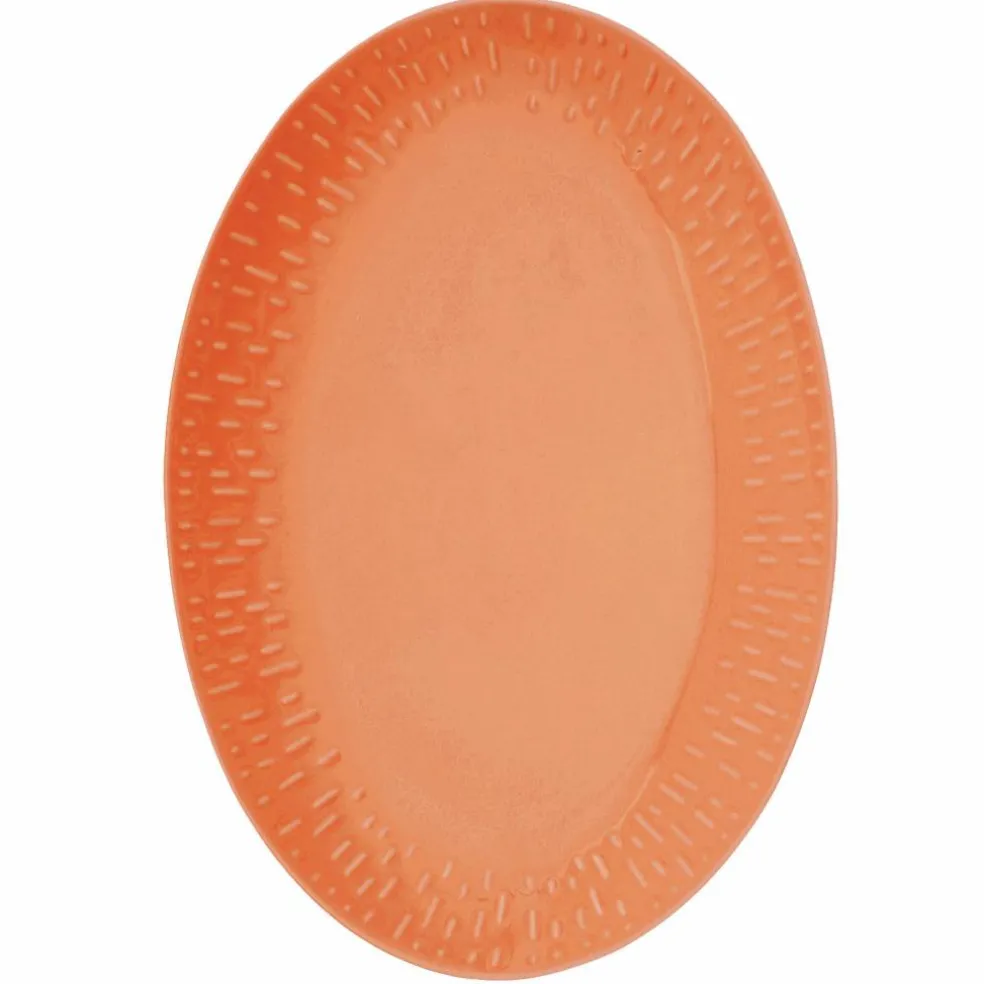 Confetti ovalt fat 36 x 25,5 cm, aqua