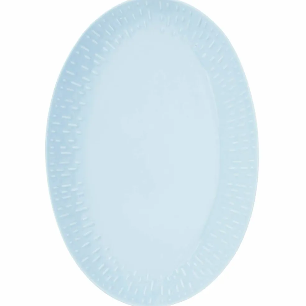 Confetti ovalt fat 36 x 25,5 cm, blueberry