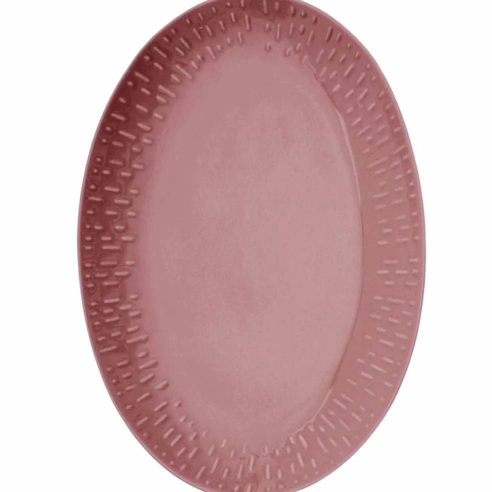 Confetti ovalt fat 36 x 25,5 cm, blueberry