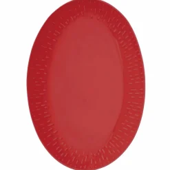 Confetti ovalt fat 36 x 25,5 cm, chili
