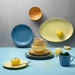 Confetti ovalt fat 36 x 25,5 cm, lemon