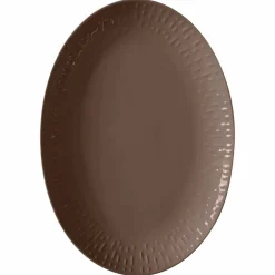 Confetti ovalt serveringsfat 36 cm, chocolate