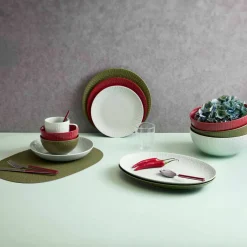 Confetti salatskål 23 cm, vanilla