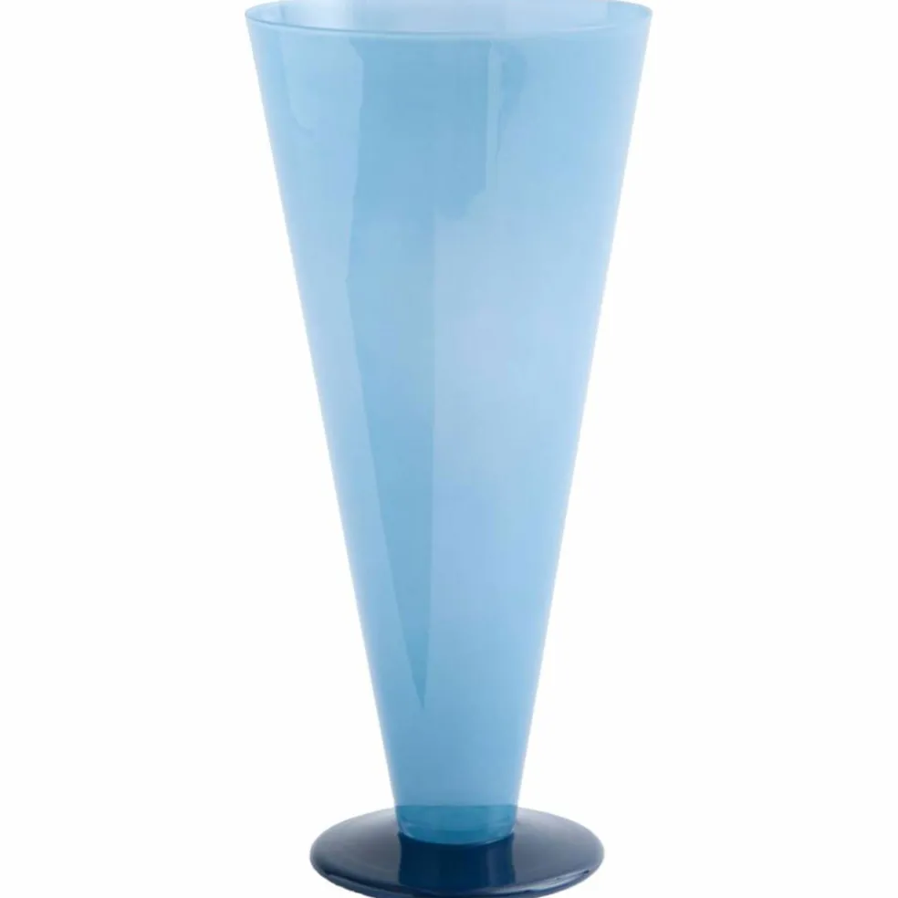 Conical vase large, gul/limegrønn